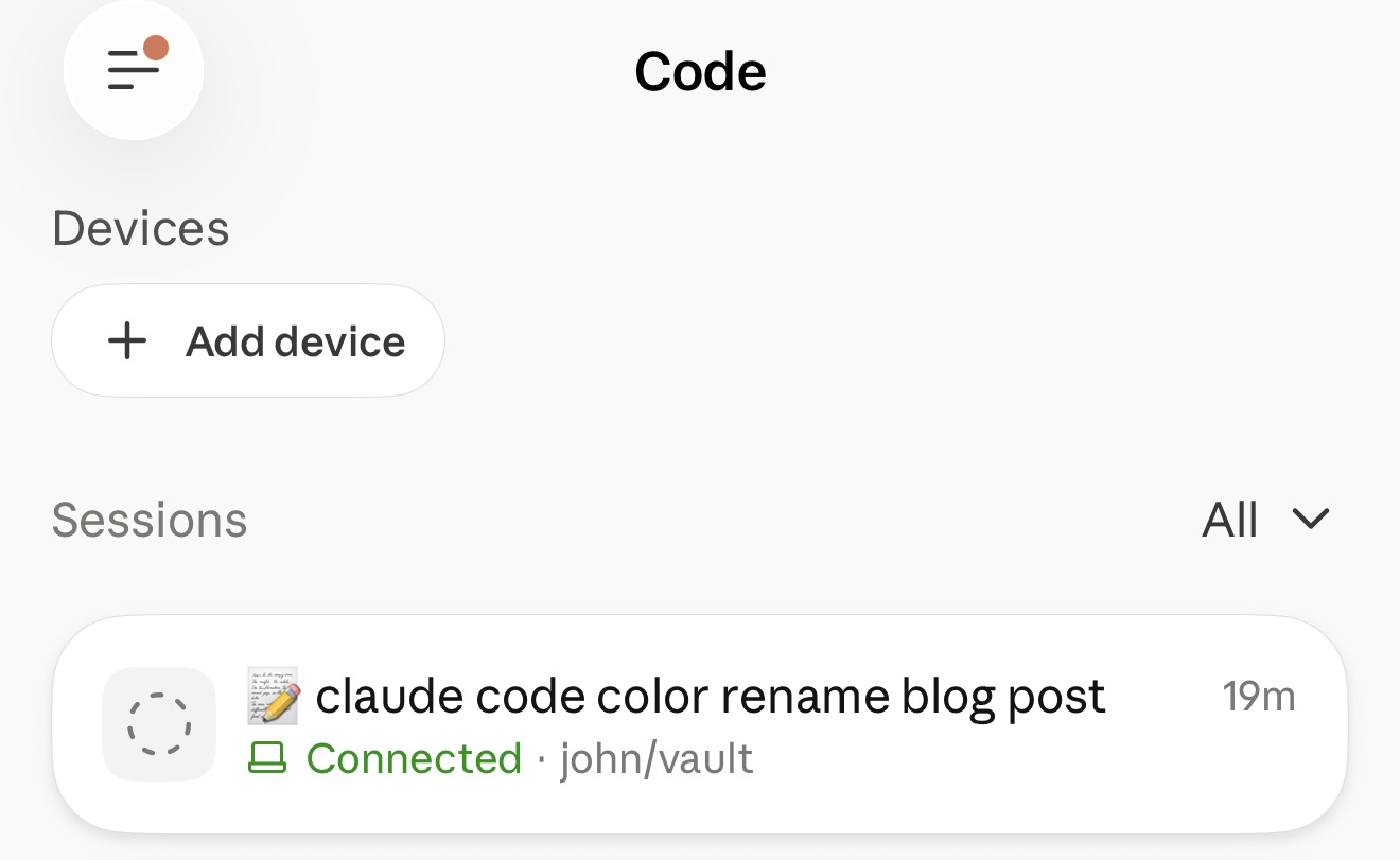 My Claude Code Sessions Label Themselves